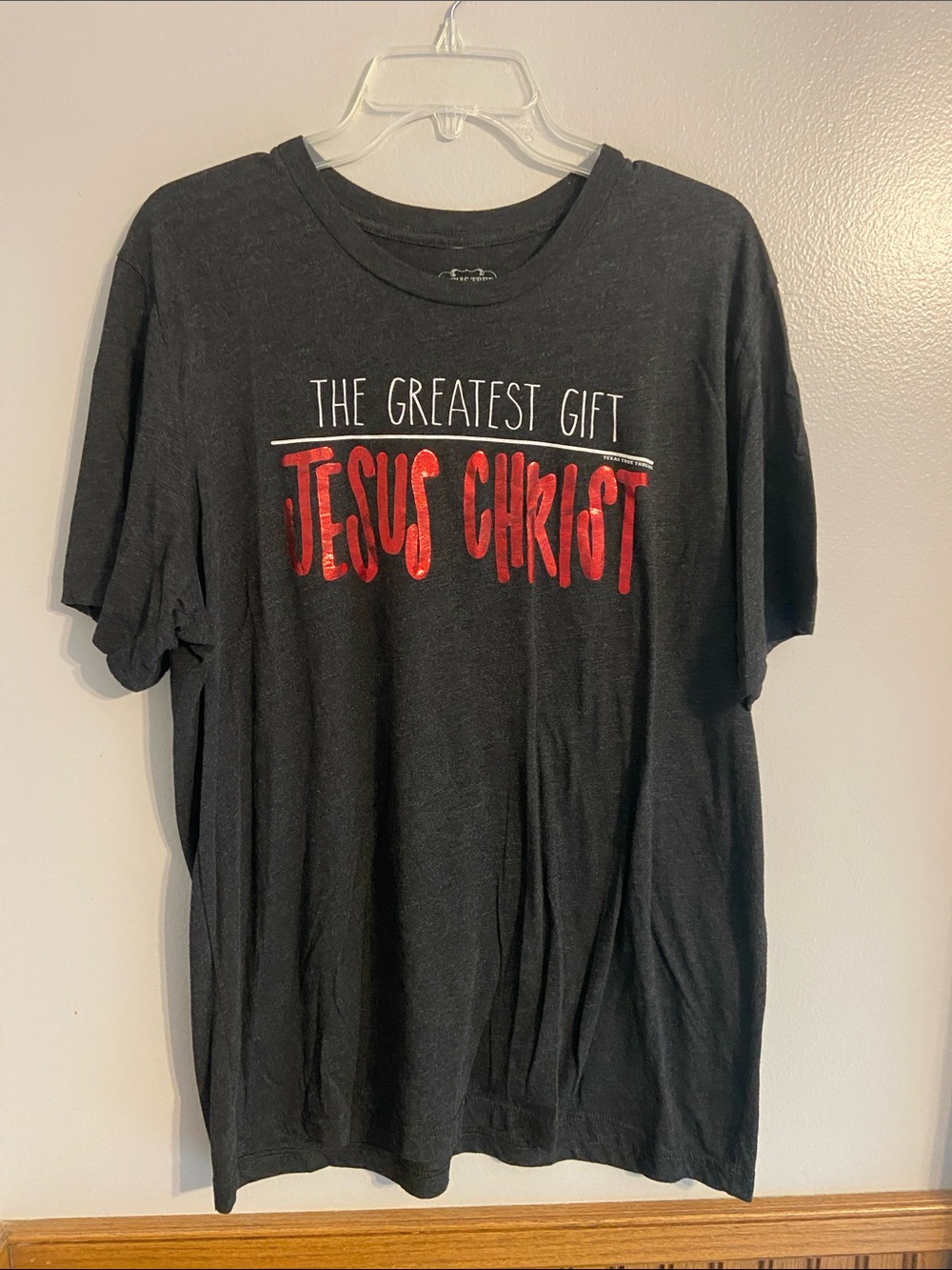 The Greatest Gift Jesus Christ Graphic Tee - Black